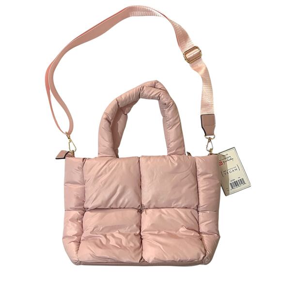 Jen & Co Brittany Puffer Tote/Satchel - Adjustable Strap, Zipper Closure - Picture 10 of 11